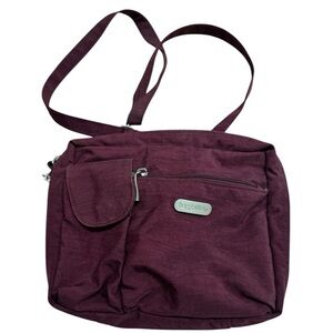 Baggallini Burgundy Crossbody Bag Travel High End Active Purse MINTY